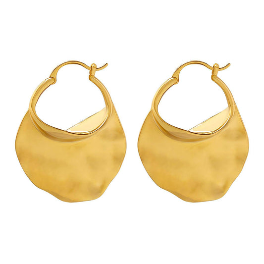 18K gold plated earrings, Intensity