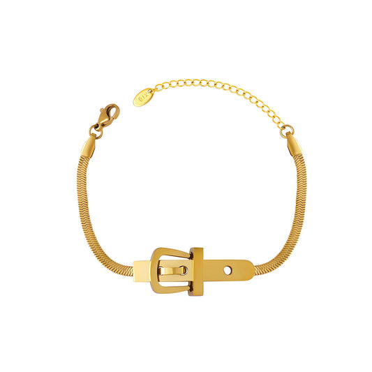 18K Gold Plated Belt Bracelet
