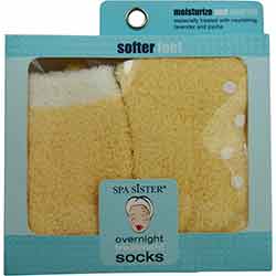 Spa Accessories Essential Moist Socks With Jojoba & Lavender Oils (yellow) By Spa Accessories