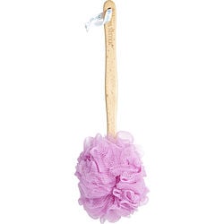 Spa Accessories Net Sponge Stick (beech Wood) - Pink - By Spa Accessories